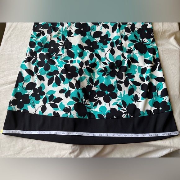 Jessica Howard Dress - Floral Print - Teal, Black and White - size 18W - Picture 12 of 15